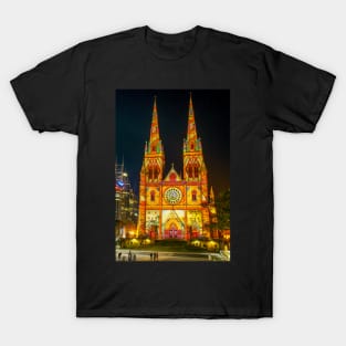 Christmas Time at St Mary's Cathedral, Sydney, NSW, Australia T-Shirt